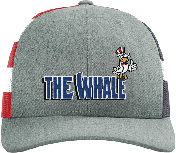 Patriotic Whale Snapback Trucker Cap