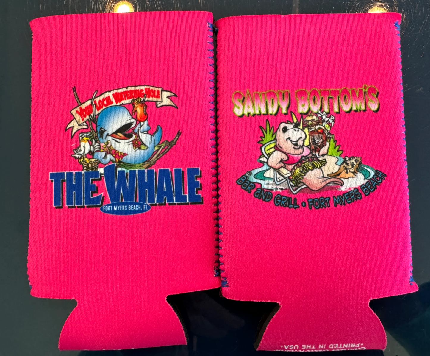 Slim Can Seltzer Koozies Logo