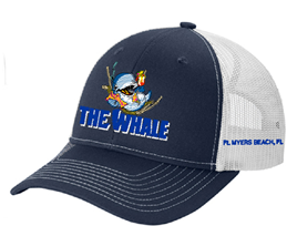 The Whale Logo Snapback Pony Tail Trucker Cap