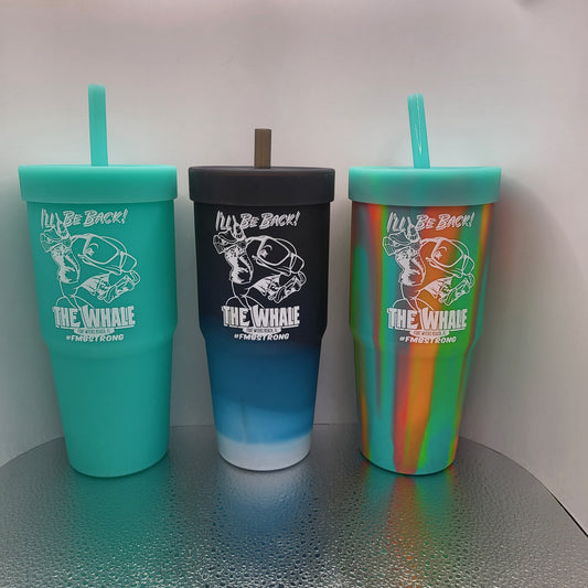 Terminator Silicone Tumbler with Lid and Straw