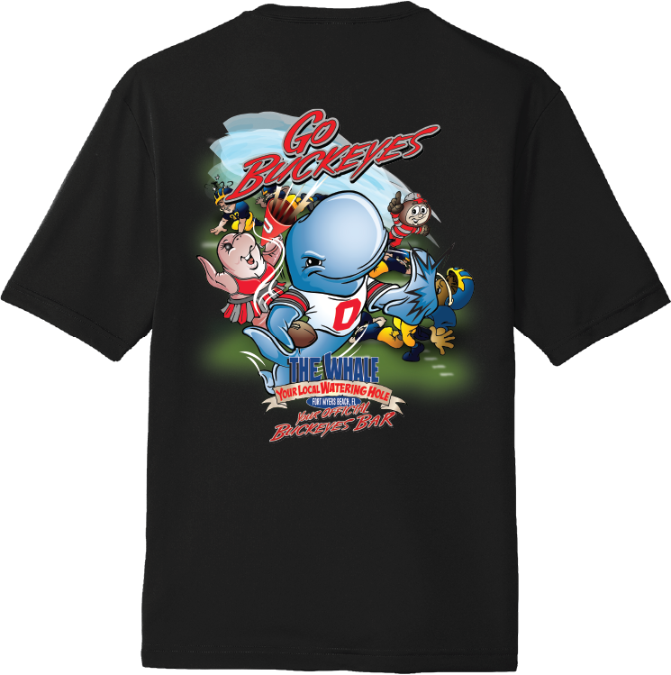 The Whale Go Buckeyes Tailgate Unisex T-Shirt