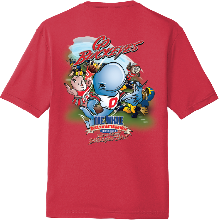 The Whale Go Buckeyes Tailgate Unisex T-Shirt