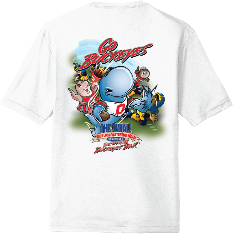 The Whale Go Buckeyes Tailgate Unisex T-Shirt