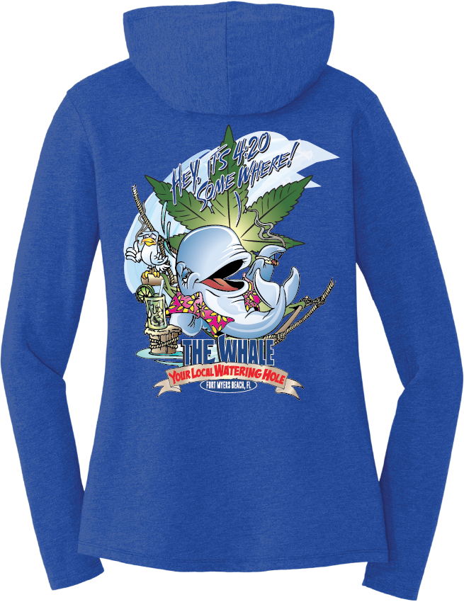 420 Somewhere Ladies Long Sleeve w/Hood