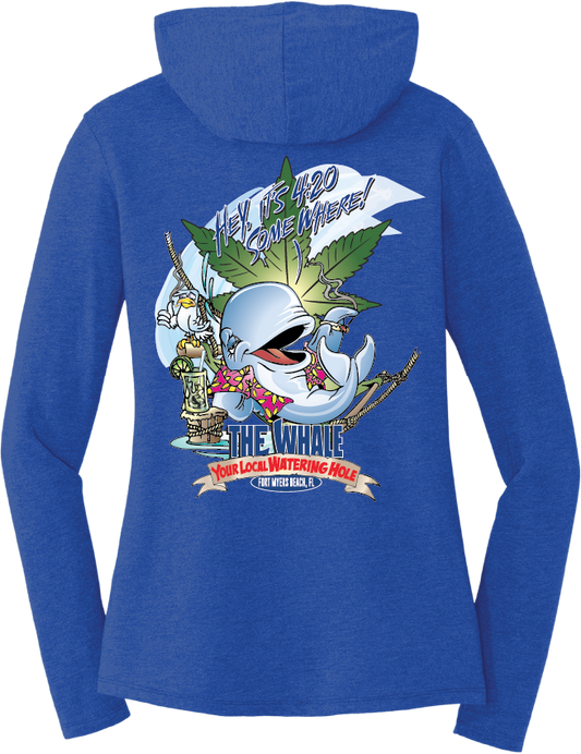 420 Somewhere Ladies Long Sleeve w/Hood