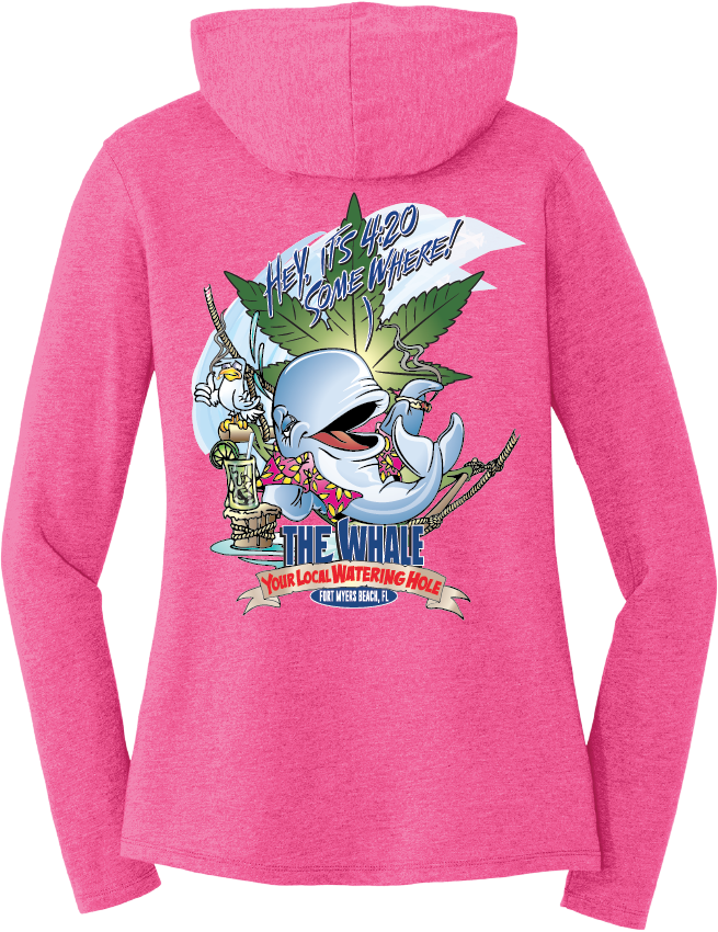 420 Somewhere Ladies Long Sleeve w/Hood