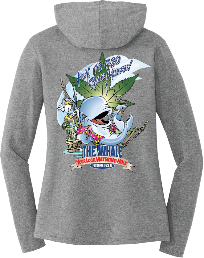 420 Somewhere Ladies Long Sleeve w/Hood