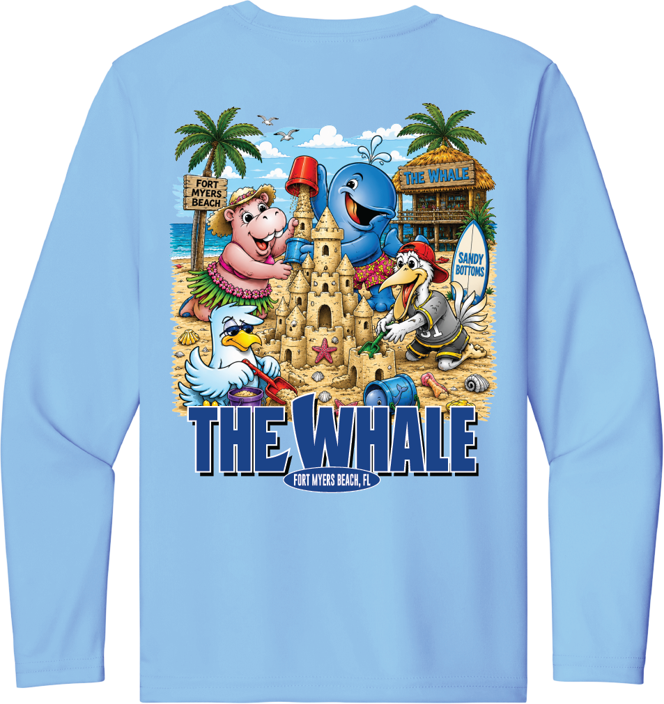 Youth Sandcastles Cooling Long Sleeve Tee