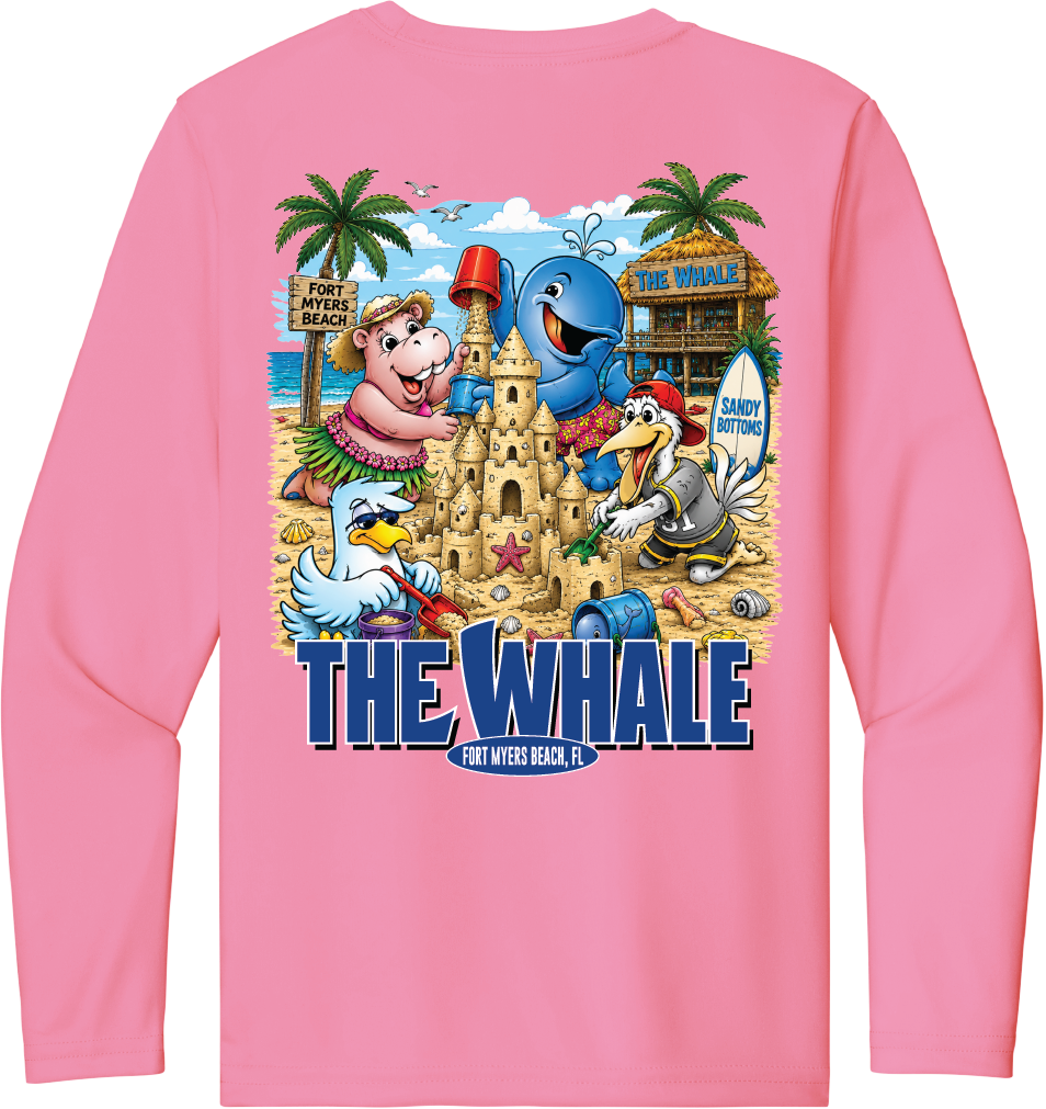 Youth Sandcastles Cooling Long Sleeve Tee