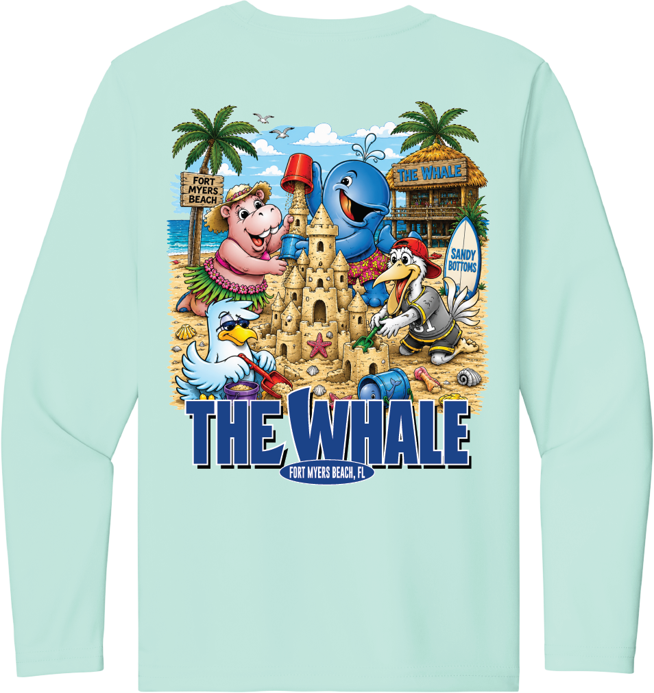 Youth Sandcastles Cooling Long Sleeve Tee