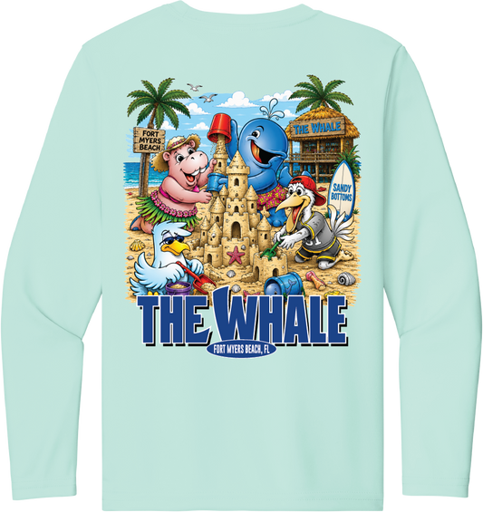 Youth Sandcastles Cooling Long Sleeve Tee